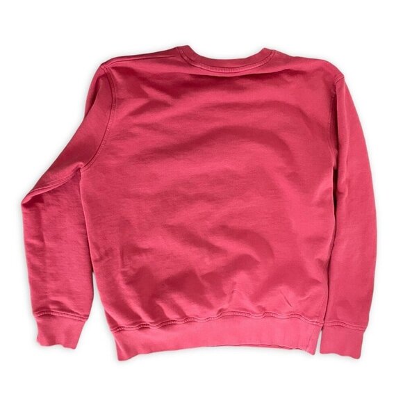 Levis Retro Crew Pullover Men Sz M Faded Red Colorblock Spellout Logo Sweatshirt - Picture 4 of 12